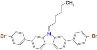 2,7-Bis(4-bromophenyl)-9-hexyl-9H-carbazole