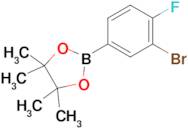2-(3-Bromo-4-fluorophenyl)-4,4,5,5-tetramethyl-1,3,2-dioxaborolane