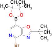 4-Bromo-2-(tert-butyl)-7-(4,4,5,5-tetramethyl-1,3,2-dioxaborolan-2-yl)oxazolo[4,5-c]pyridine