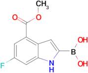 (6-Fluoro-4-(methoxycarbonyl)-1H-indol-2-yl)boronic acid