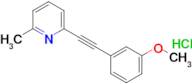 2-((3-Methoxyphenyl)ethynyl)-6-methylpyridine hydrochloride