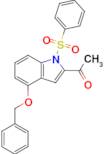 1-(4-(Benzyloxy)-1-(phenylsulfonyl)-1H-indol-2-yl)ethanone