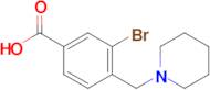 3-Bromo-4-(piperidin-1-ylmethyl)benzoic acid