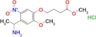 Methyl 4-(4-(1-aminoethyl)-2-methoxy-5-nitrophenoxy)butanoate hydrochloride