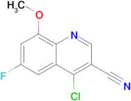 4-Chloro-6-fluoro-8-methoxyquinoline-3-carbonitrile