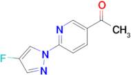 1-(6-(4-Fluoro-1H-pyrazol-1-yl)pyridin-3-yl)ethan-1-one