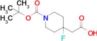 2-(1-(tert-Butoxycarbonyl)-4-fluoropiperidin-4-yl)acetic acid