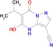 5-hydroxy-7-oxo-6-(propan-2-yl)-4H,7H-pyrazolo[1,5-a]pyrimidine-3-carbonitrile