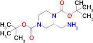 Di-tert-butyl (R)-2-(aminomethyl)piperazine-1,4-dicarboxylate