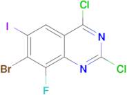 7-Bromo-2,4-dichloro-8-fluoro-6-iodoquinazoline