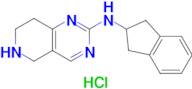 N-(2,3-Dihydro-1H-inden-2-yl)-5,6,7,8-tetrahydropyrido[4,3-d]pyrimidin-2-amine hydrochloride