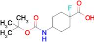 4-((Tert-butoxycarbonyl)amino)-1-fluorocyclohexane-1-carboxylic acid