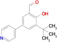 3-(Tert-butyl)-2-hydroxy-5-(pyridin-4-yl)benzaldehyde