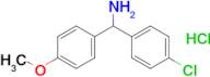 (4-Chlorophenyl)(4-methoxyphenyl)methanaminehydrochloride