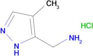 1-(4-methyl-1H-pyrazol-5-yl)methanamine hydrochloride