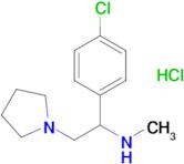 1-(4-Chlorophenyl)-N-methyl-2-(pyrrolidin-1-yl)ethan-1-aminehydrochloride