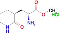 Methyl (S)-2-amino-3-((S)-2-oxopiperidin-3-yl)propanoate hydrochloride