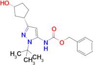 Benzyl (1-(tert-butyl)-3-((1S,3R)-3-hydroxycyclopentyl)-1H-pyrazol-5-yl)carbamate