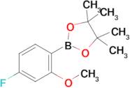 2-(4-Fluoro-2-methoxyphenyl)-4,4,5,5-tetramethyl-1,3,2-dioxaborolane