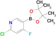 2-Chloro-4-fluoro-5-(4,4,5,5-tetramethyl-1,3,2-dioxaborolan-2-yl)pyridine