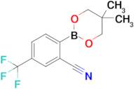 2-(5,5-Dimethyl-1,3,2-dioxaborinan-2-yl)-5-(trifluoromethyl)benzonitrile