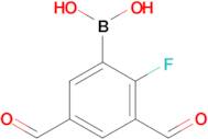 (2-Fluoro-3,5-diformylphenyl)boronic acid