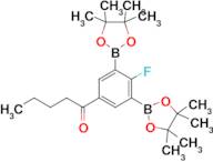 1-(4-Fluoro-3,5-bis(4,4,5,5-tetramethyl-1,3,2-dioxaborolan-2-yl)phenyl)pentan-1-one