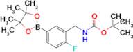 Tert-butyl (2-fluoro-5-(4,4,5,5-tetramethyl-1,3,2-dioxaborolan-2-yl)benzyl)carbamate