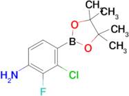 3-Chloro-2-fluoro-4-(4,4,5,5-tetramethyl-1,3,2-dioxaborolan-2-yl)aniline