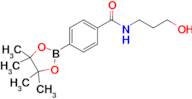 n-(3-Hydroxypropyl)-4-(4,4,5,5-tetramethyl-1,3,2-dioxaborolan-2-yl)benzamide