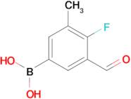 (4-Fluoro-3-formyl-5-methylphenyl)boronic acid