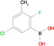 (5-Chloro-2-fluoro-3-methylphenyl)boronic acid