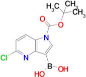 (1-(Tert-butoxycarbonyl)-5-chloro-1H-pyrrolo[3,2-b]pyridin-3-yl)boronic acid