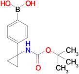(4-(1-((Tert-butoxycarbonyl)amino)cyclopropyl)phenyl)boronic acid