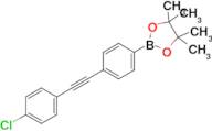 2-(4-((4-Chlorophenyl)ethynyl)phenyl)-4,4,5,5-tetramethyl-1,3,2-dioxaborolane