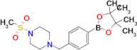 1-(Methylsulfonyl)-4-(4-(4,4,5,5-tetramethyl-1,3,2-dioxaborolan-2-yl)benzyl)piperazine