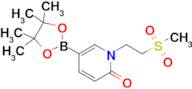 1-(2-(Methylsulfonyl)ethyl)-5-(4,4,5,5-tetramethyl-1,3,2-dioxaborolan-2-yl)pyridin-2(1H)-one