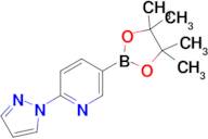 2-(1H-Pyrazol-1-yl)-5-(4,4,5,5-tetramethyl-1,3,2-dioxaborolan-2-yl)pyridine