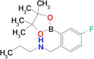 N-(4-Fluoro-2-(4,4,5,5-tetramethyl-1,3,2-dioxaborolan-2-yl)benzyl)propan-1-amine