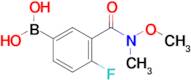 (4-Fluoro-3-(methoxy(methyl)carbamoyl)phenyl)boronic acid