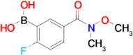 (2-Fluoro-5-(methoxy(methyl)carbamoyl)phenyl)boronic acid