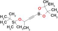 tert-Butyldimethyl((4-(4,4,5,5-tetramethyl-1,3,2-dioxaborolan-2-yl)but-3-yn-2-yl)oxy)silane