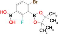 (4-Bromo-2-fluoro-3-(4,4,5,5-tetramethyl-1,3,2-dioxaborolan-2-yl)phenyl)boronic acid