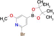 2-Bromo-6-methoxy-4-(4,4,5,5-tetramethyl-1,3,2-dioxaborolan-2-yl)pyridine