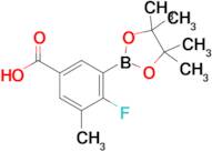 4-Fluoro-3-methyl-5-(4,4,5,5-tetramethyl-1,3,2-dioxaborolan-2-yl)benzoic acid