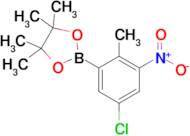 2-(5-Chloro-2-methyl-3-nitrophenyl)-4,4,5,5-tetramethyl-1,3,2-dioxaborolane