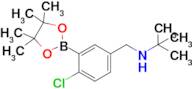 N-(4-Chloro-3-(4,4,5,5-tetramethyl-1,3,2-dioxaborolan-2-yl)benzyl)-2-methylpropan-2-amine