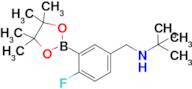 N-(4-Fluoro-3-(4,4,5,5-tetramethyl-1,3,2-dioxaborolan-2-yl)benzyl)-2-methylpropan-2-amine