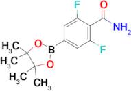 2,6-Difluoro-4-(4,4,5,5-tetramethyl-1,3,2-dioxaborolan-2-yl)benzamide