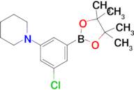 1-(3-Chloro-5-(4,4,5,5-tetramethyl-1,3,2-dioxaborolan-2-yl)phenyl)piperidine